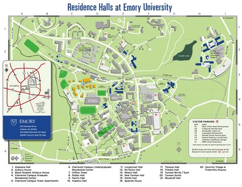 emory university hospital map